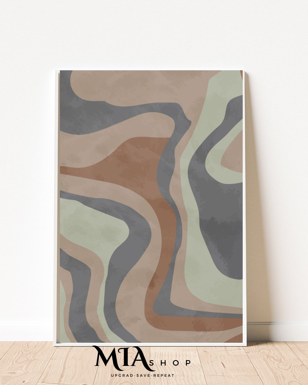 Modern Living Room Wall Decor, Abstract Art, Earthy Colors Wall Art, Instant Download |00023