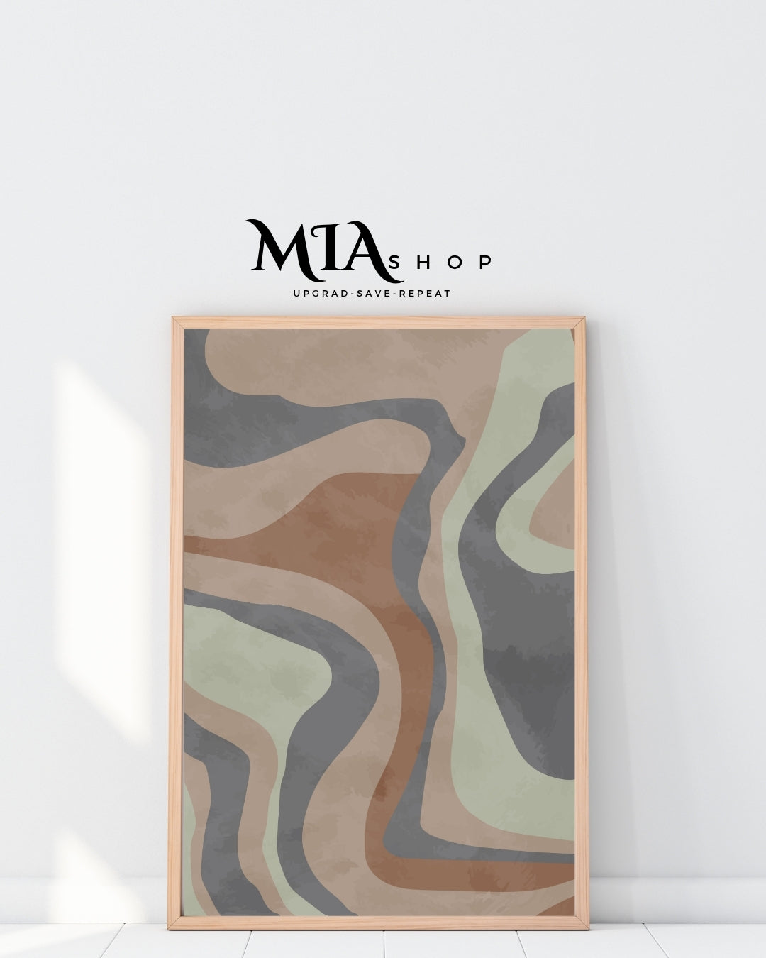 Modern Living Room Wall Decor, Abstract Art, Earthy Colors Wall Art, Instant Download |00023
