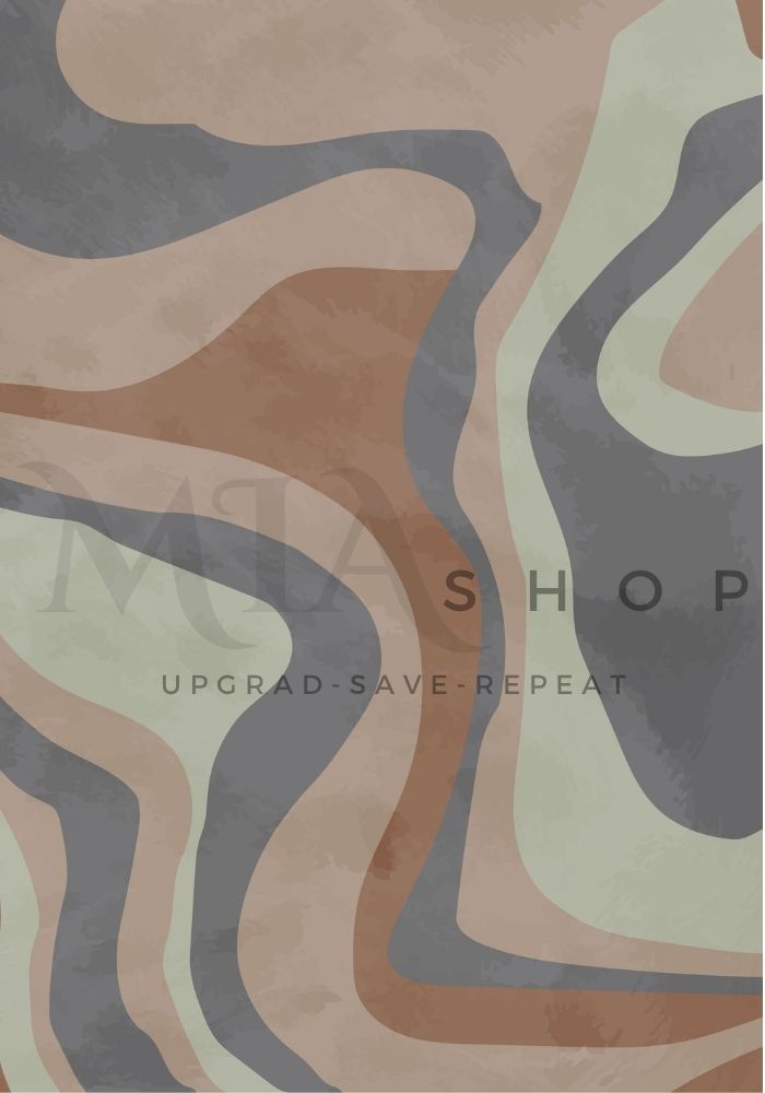 Modern Living Room Wall Decor, Abstract Art, Earthy Colors Wall Art, Instant Download |00023