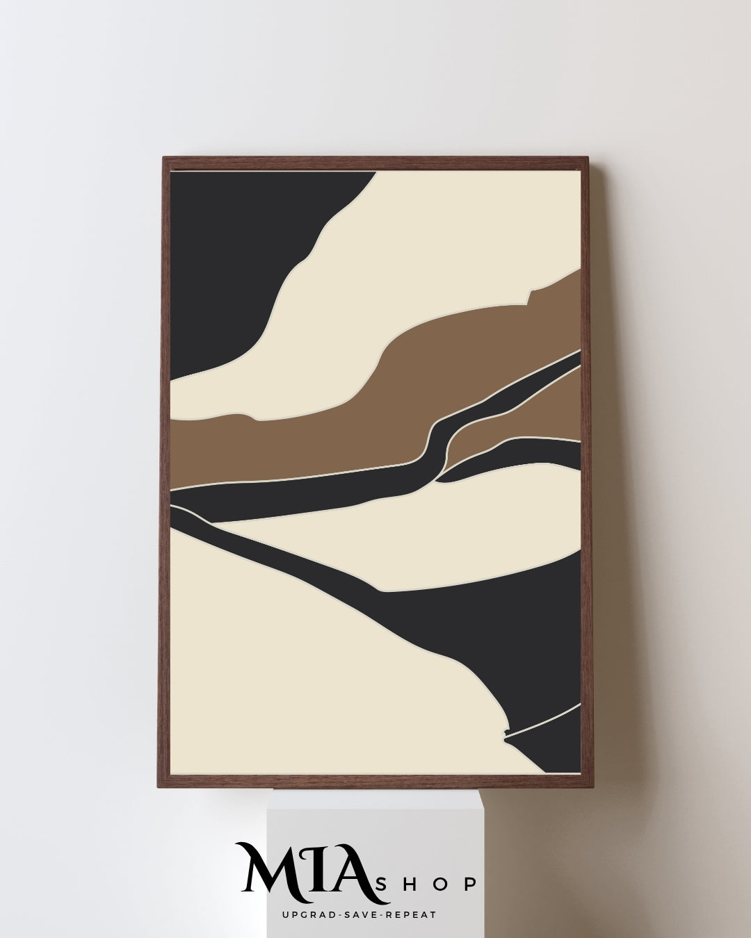 Black and Beige Modern Wall Art - Abstract art - Instant Digital Download | 00024