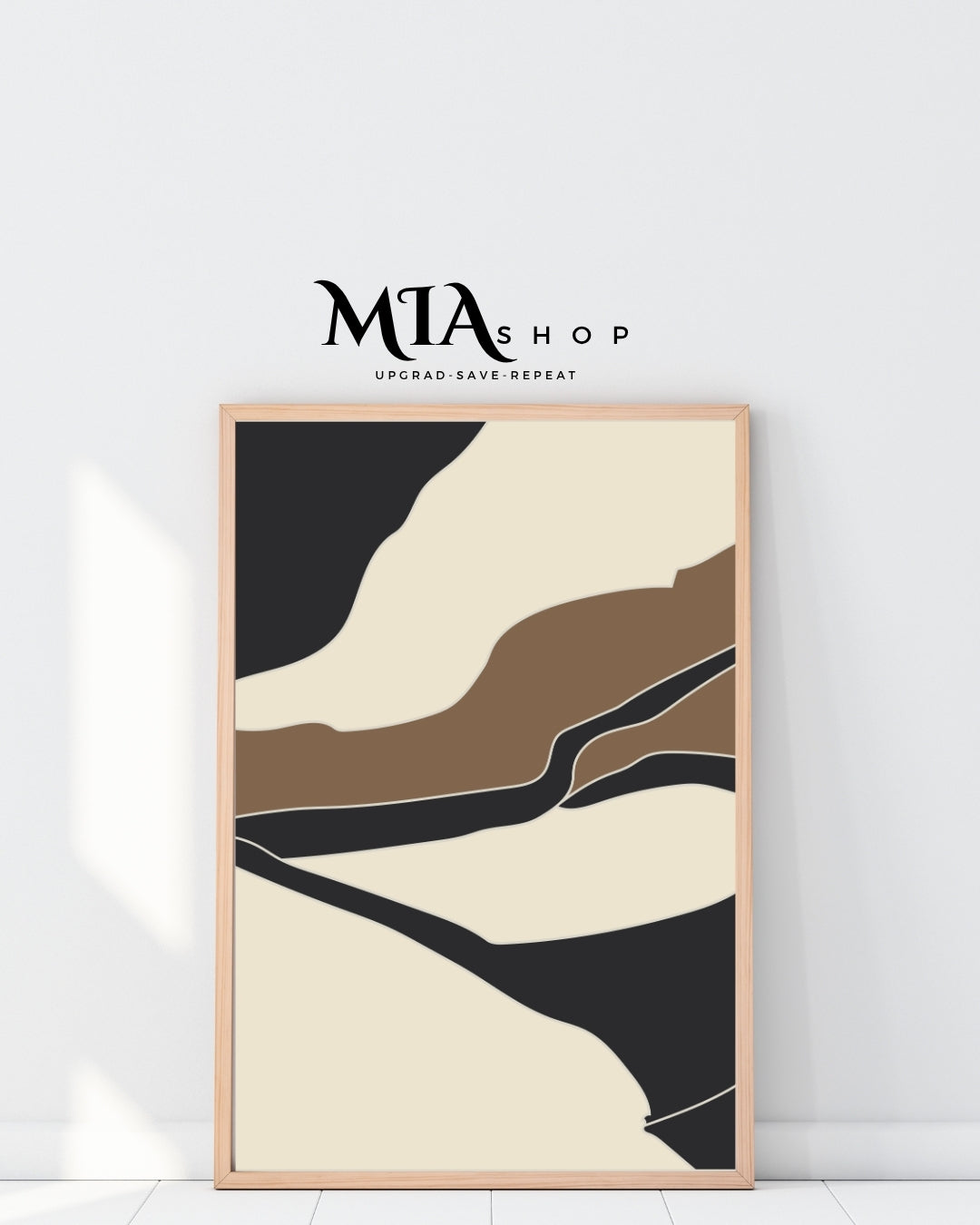 Black and Beige Modern Wall Art - Abstract art - Instant Digital Download | 00024