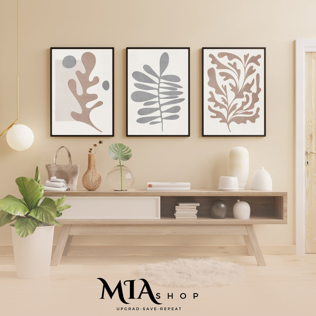 Set of 3 Boho Wall Art Prints – Earthy Colors - Instant Digital Download 00025