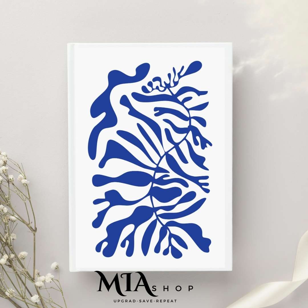 Wall Art,Modern Abstract Wall Art Prints , Yves Klein Blue & off white , wall art for living room | 00011