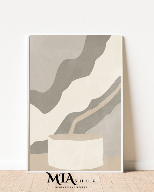 Abstract Wall Art, Modern wall decor, Earthy Colors tones, Instant Digital Download |00021