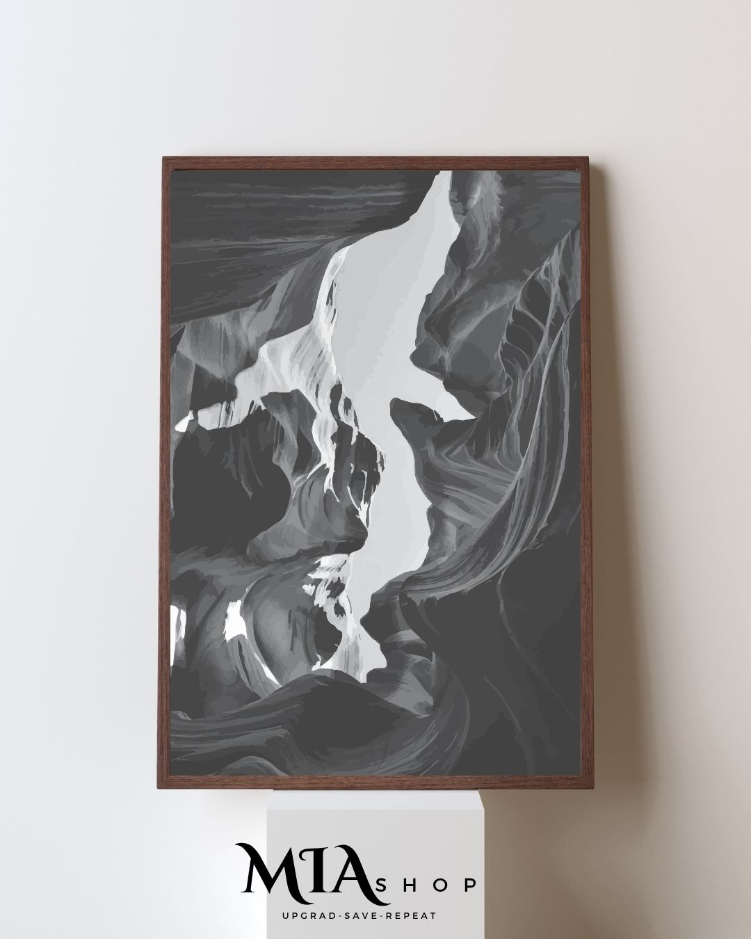 Grayscale Paradox Abstract Wall Art - Modern Wall Art - Instant Digital Download|00027