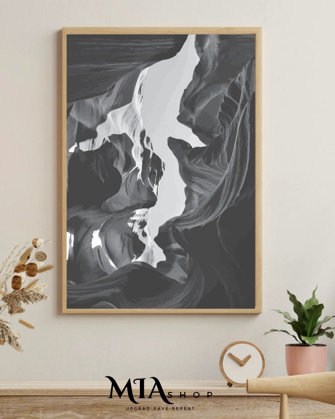 Grayscale Paradox Abstract Wall Art - Modern Wall Art - Instant Digital Download|00027