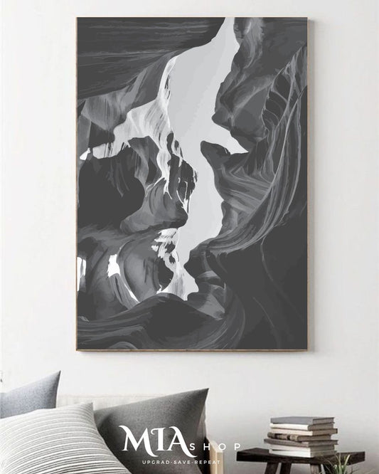 Grayscale Paradox Abstract Wall Art - Modern Wall Art - Instant Digital Download|00027