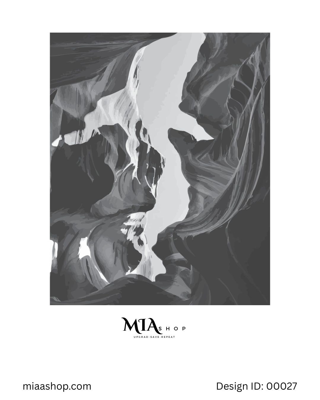 Grayscale Paradox Abstract Wall Art 
