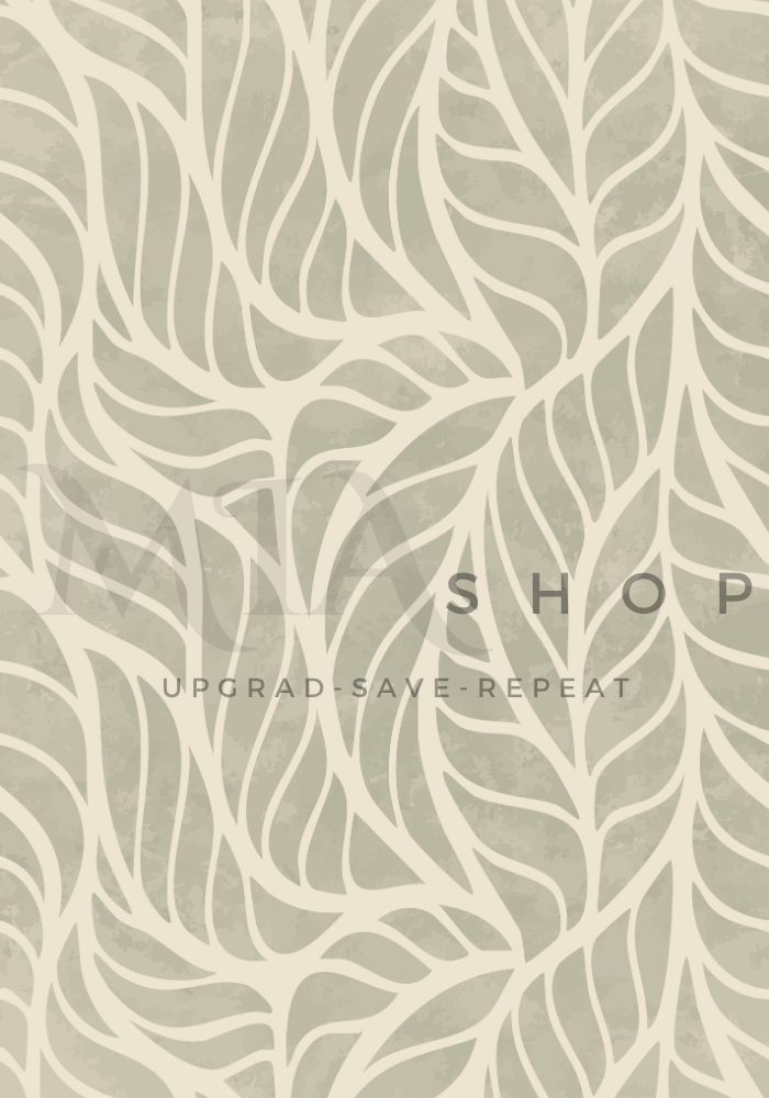 Large Botanical Wall Art , textured Green tones - Digital Download |00020