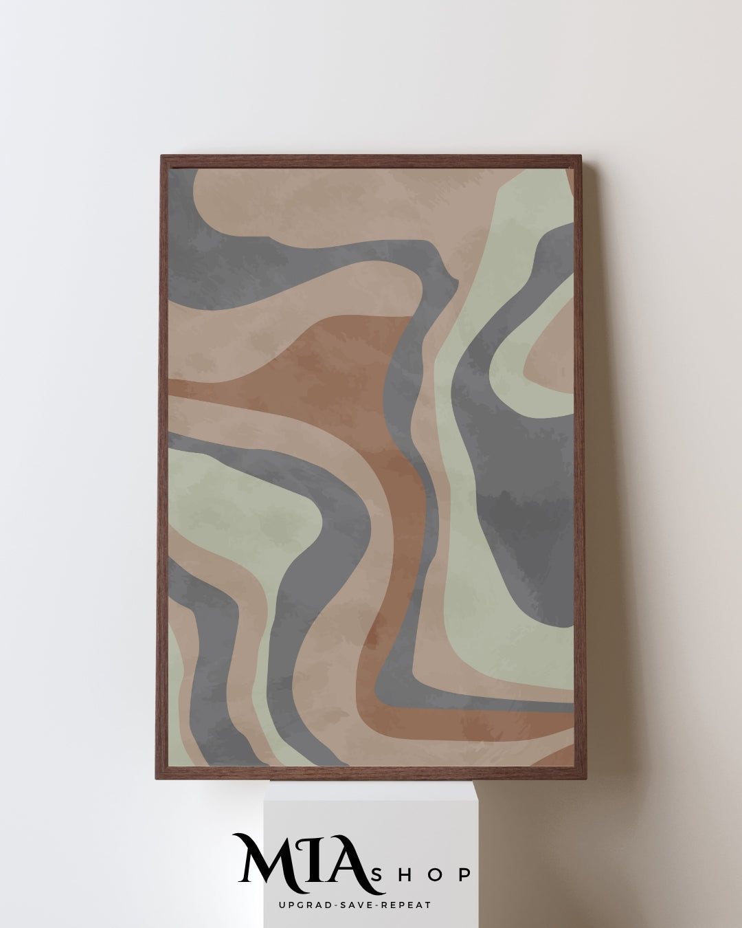 Modern Living Room Wall Decor, Abstract Art, Earthy Colors Wall Art, Instant Download |00023