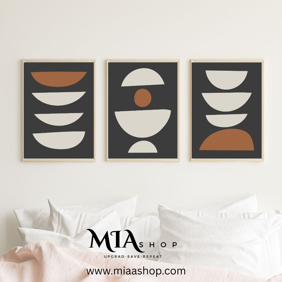 Modern Boho Wall Art Set of 3 - Printable Designs - Instant Digital Download | 00033
