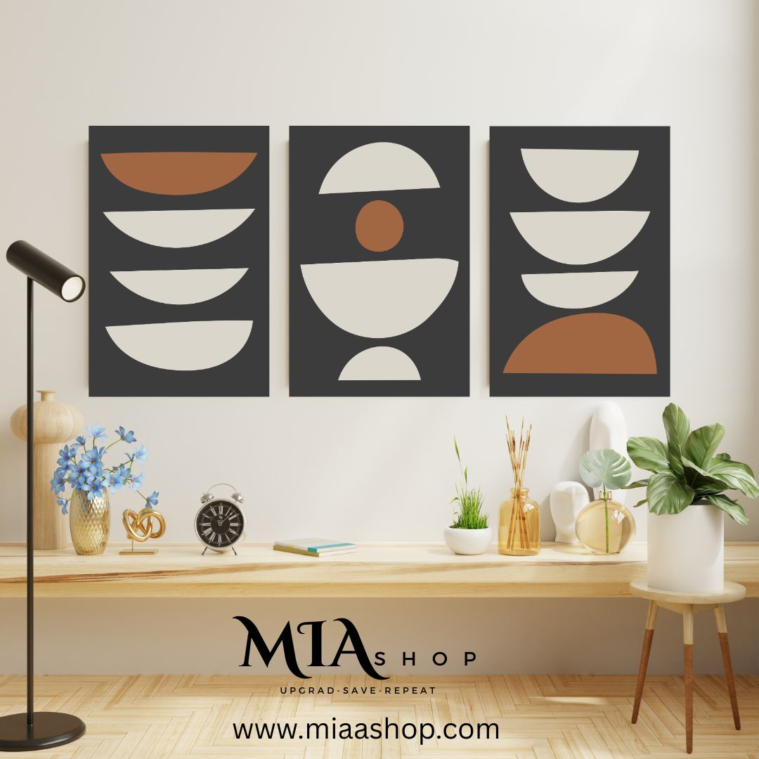 Modern Boho Wall Art Set of 3 - Printable Designs - Instant Digital Download | 00033