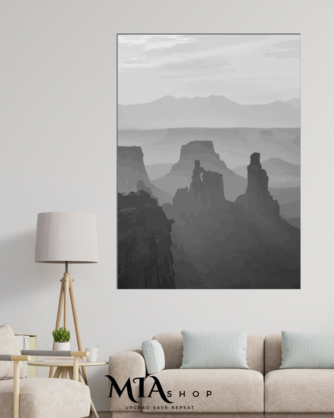 Neutral Logic Gray Wall Art - Abstract Art - Instant Digital Download |00026
