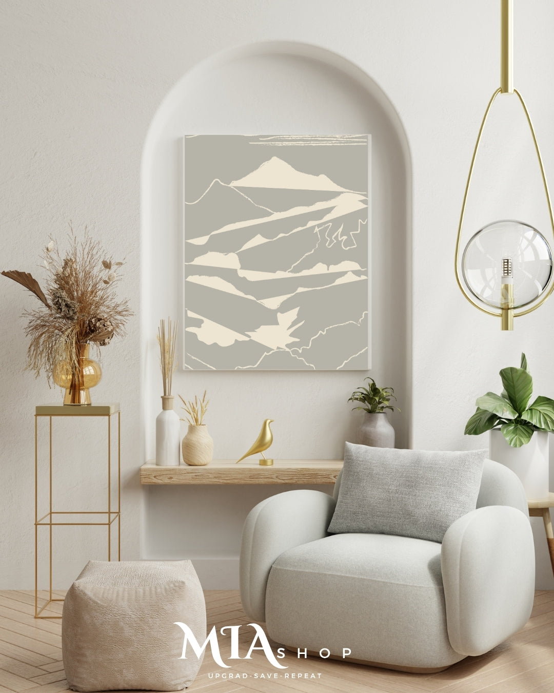 Rustic Gray Fade, Wall Art Prints, Gray and Beige Abstract Art, Instant Digital Download|00030