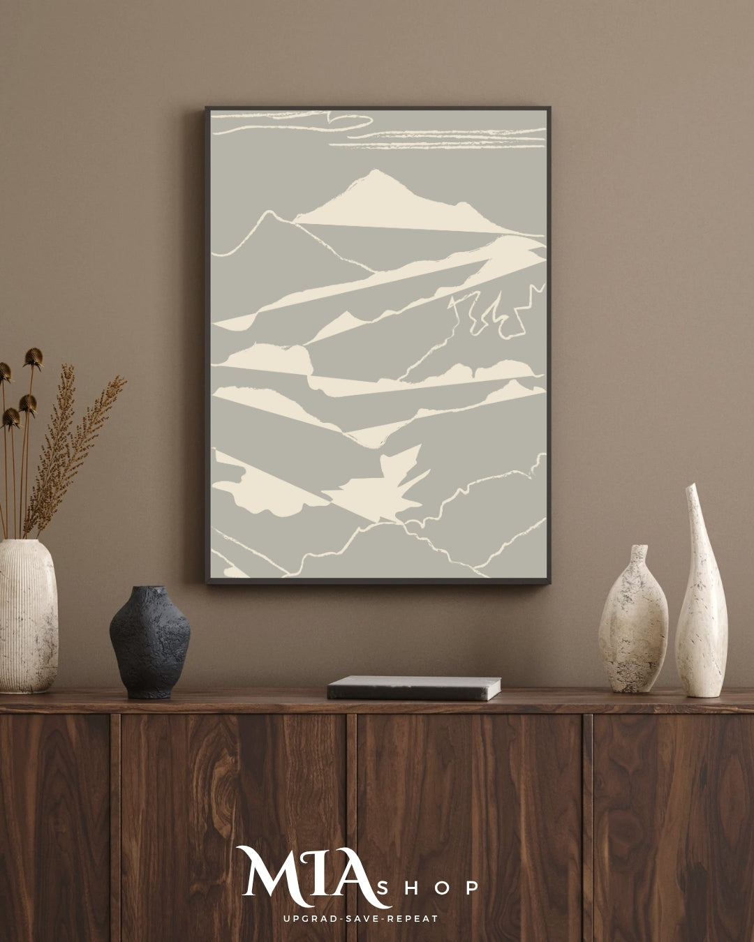 Rustic Gray Fade, Wall Art Prints, Gray and Beige Abstract Art, Instant Digital Download|00030
