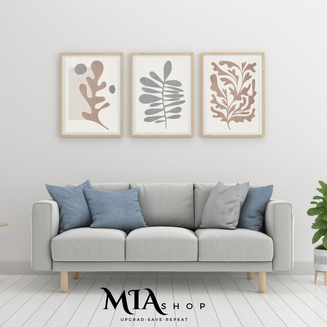 Set of 3 Boho Wall Art Prints – Earthy Colors - Instant Digital Download 00025