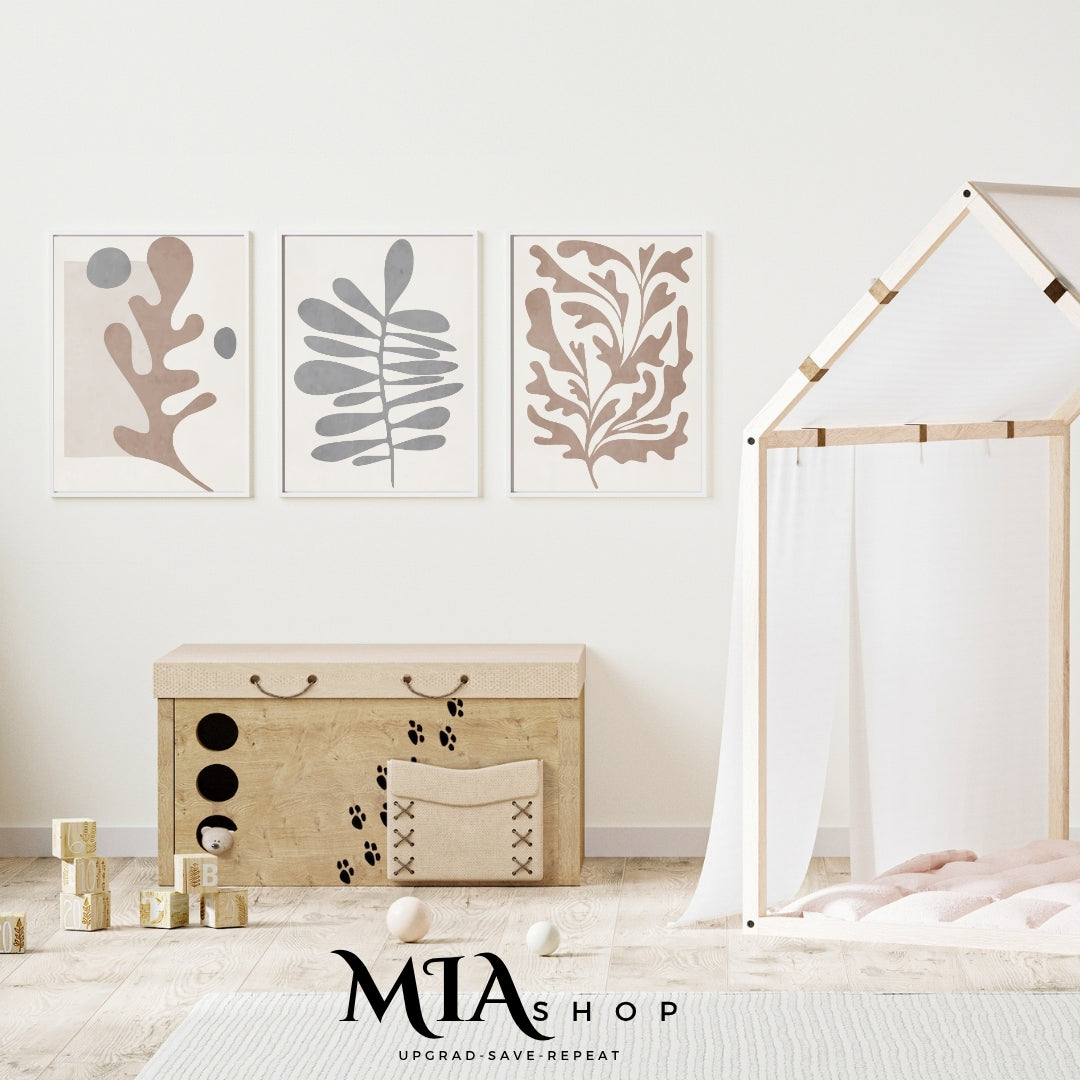 Set of 3 Boho Wall Art Prints – Earthy Colors - Instant Digital Download 00025