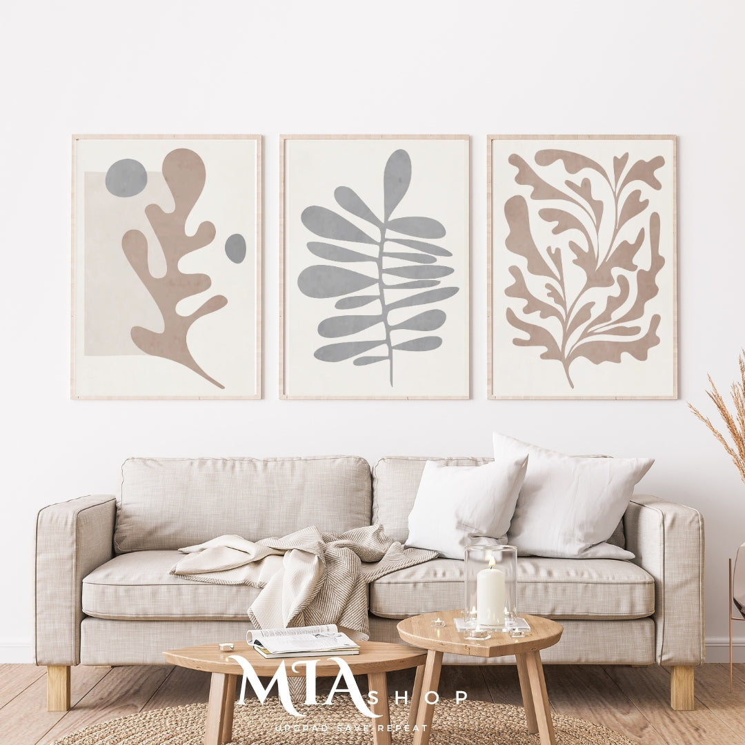 Set of 3 Boho Wall Art Prints – Earthy Colors - Instant Digital Download 00025