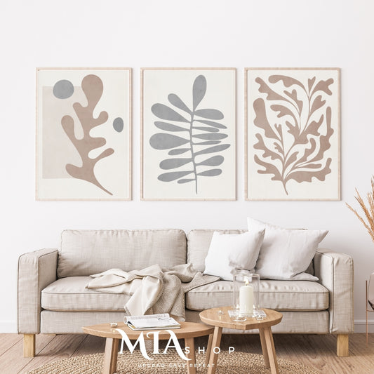 Set of 3 Boho Wall Art Prints – Earthy Colors - Instant Digital Download 00025