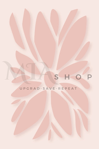 Set of 3 Botanical Boho Wall Art Prints – Blush Pink & Neutral Tones - Digital Download  | 00016