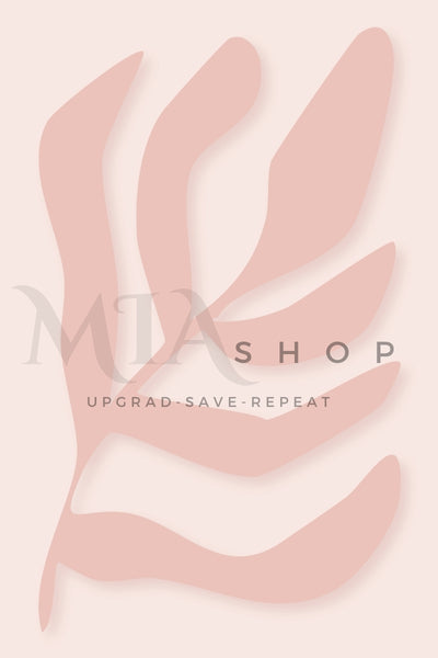 Set of 3 Botanical Boho Wall Art Prints – Blush Pink & Neutral Tones - Digital Download  | 00016