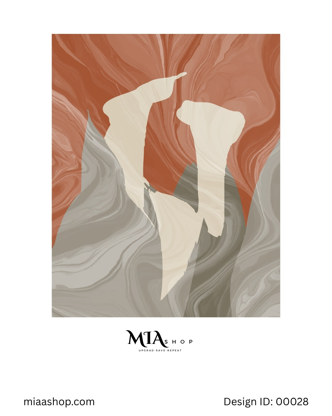 Terracotta Abstract Wall Art