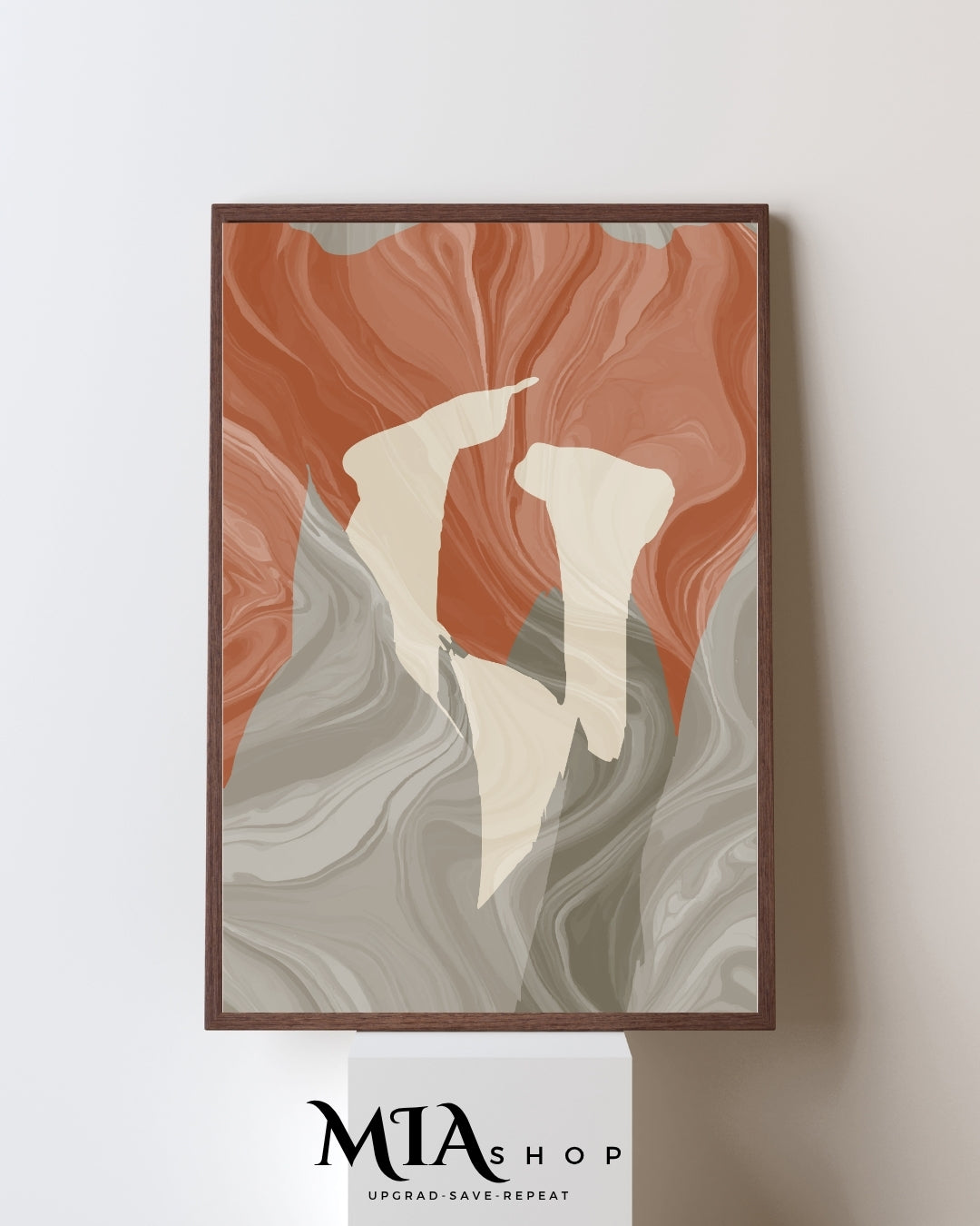 Terracotta Abstract Wall Art 00028