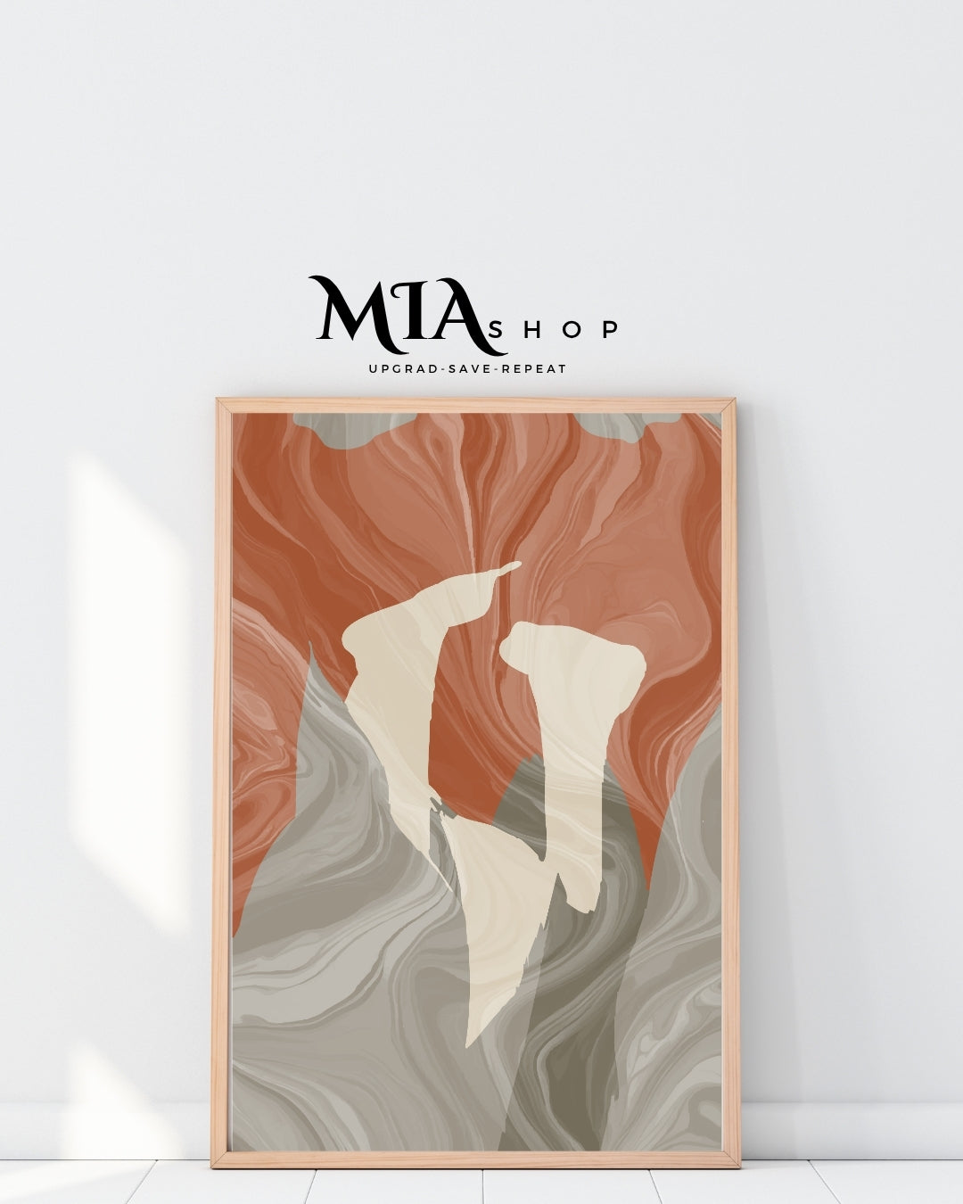 Terracotta Abstract Wall Art 00028