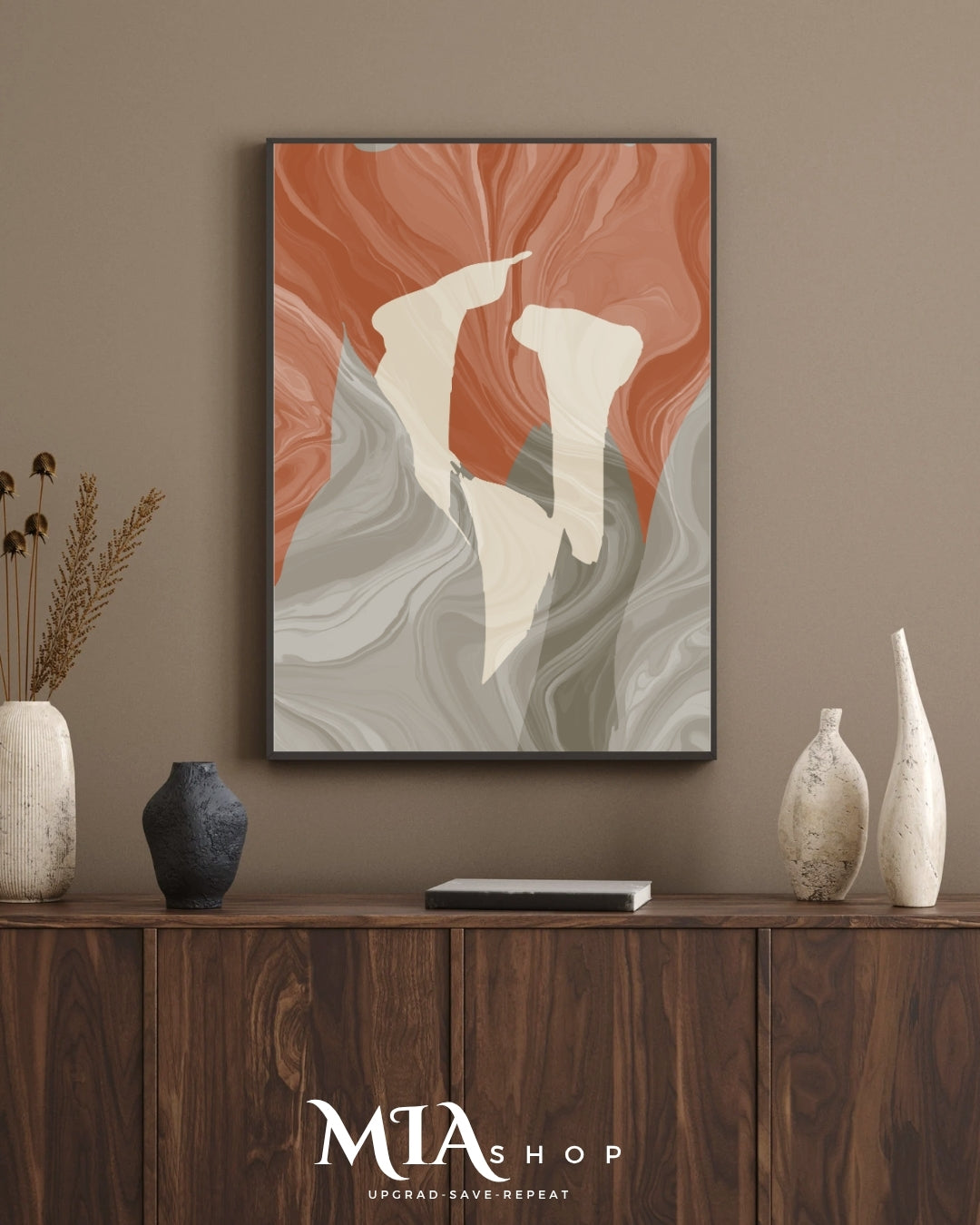 Terracotta Abstract Wall Art