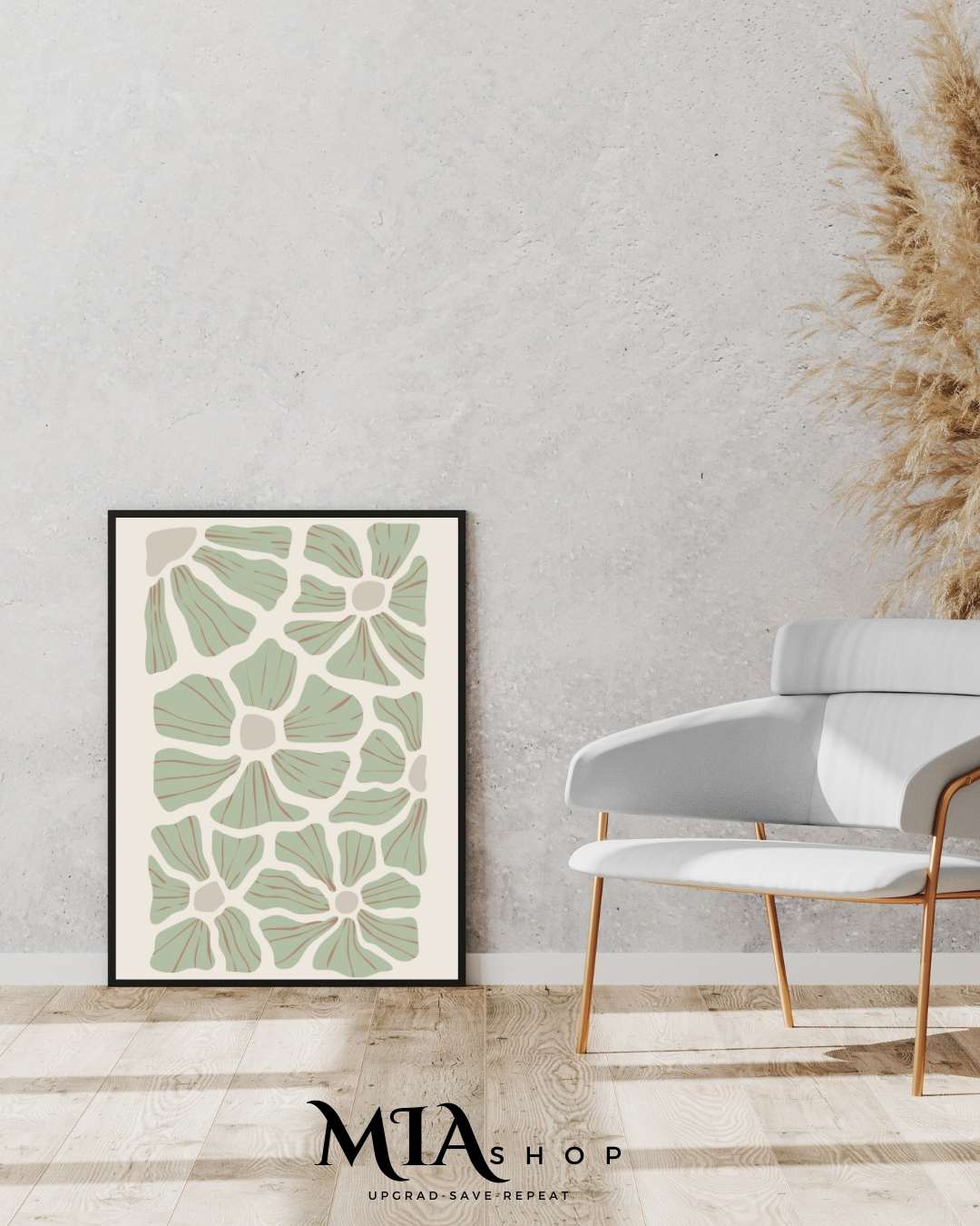 Wall Art,Modern, Abstract, Botanical Wall Art Prints , Earthy Colors | 00015