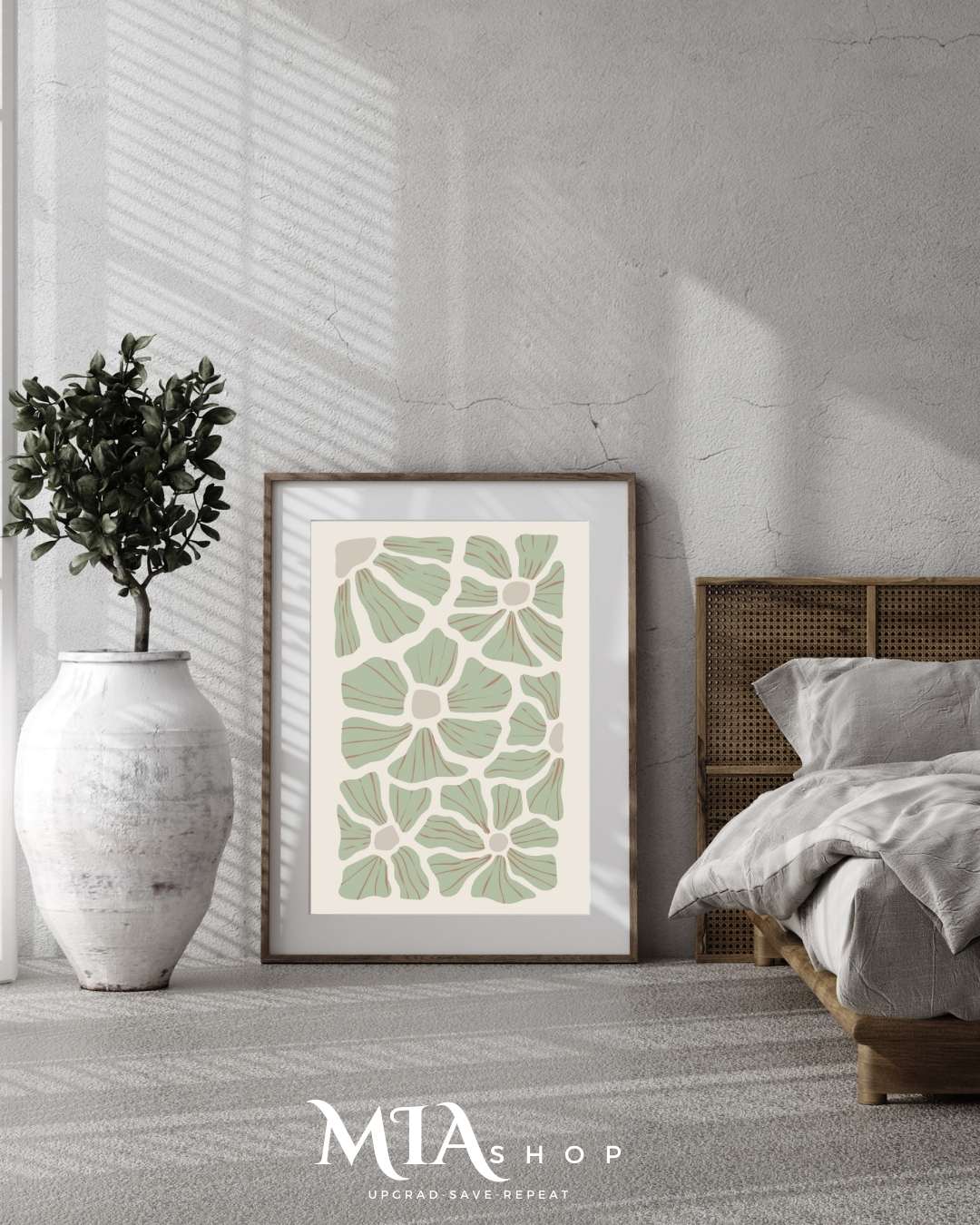 Wall Art,Modern, Abstract, Botanical Wall Art Prints , Earthy Colors | 00015