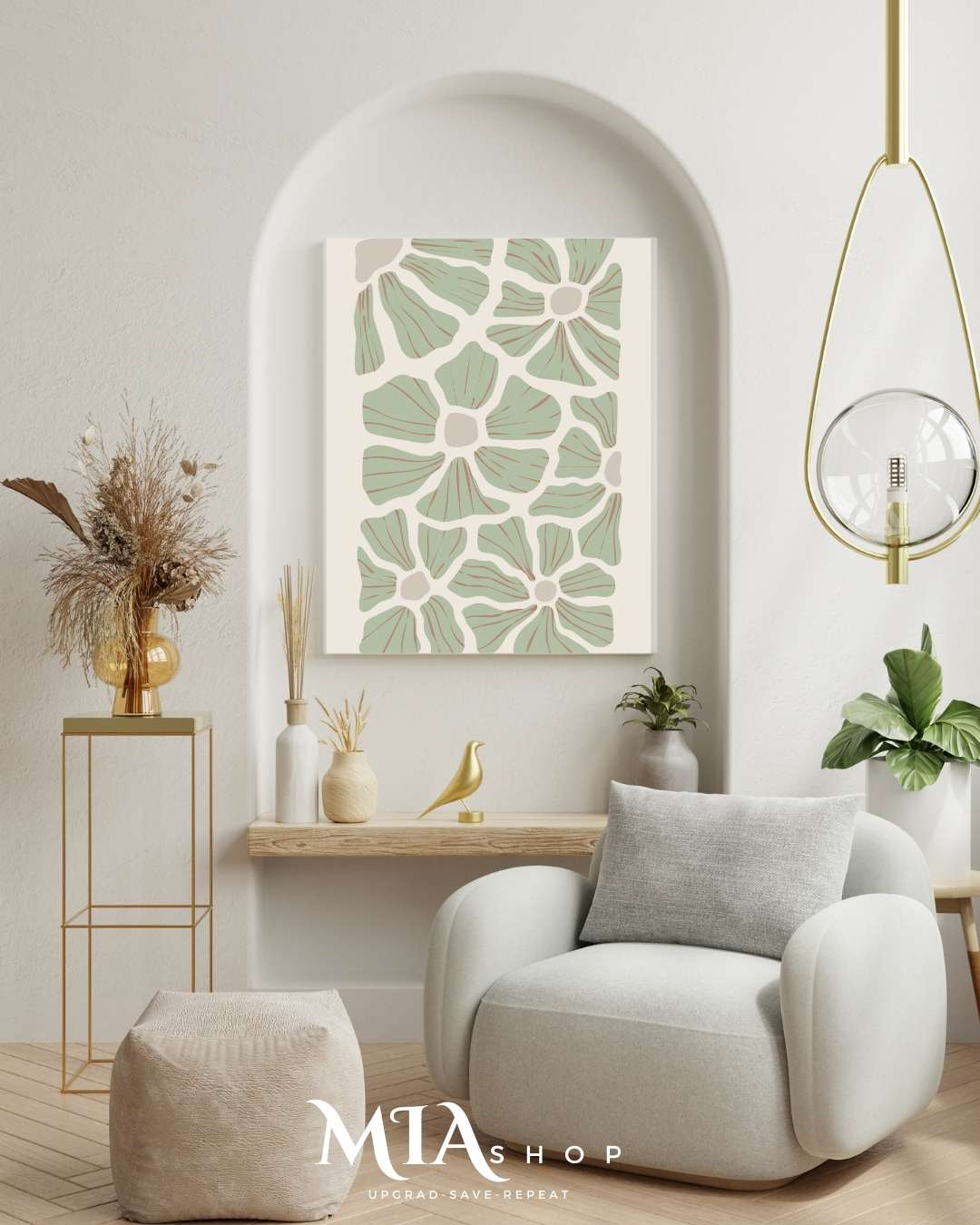 Wall Art,Modern, Abstract, Botanical Wall Art Prints , Earthy Colors | 00015