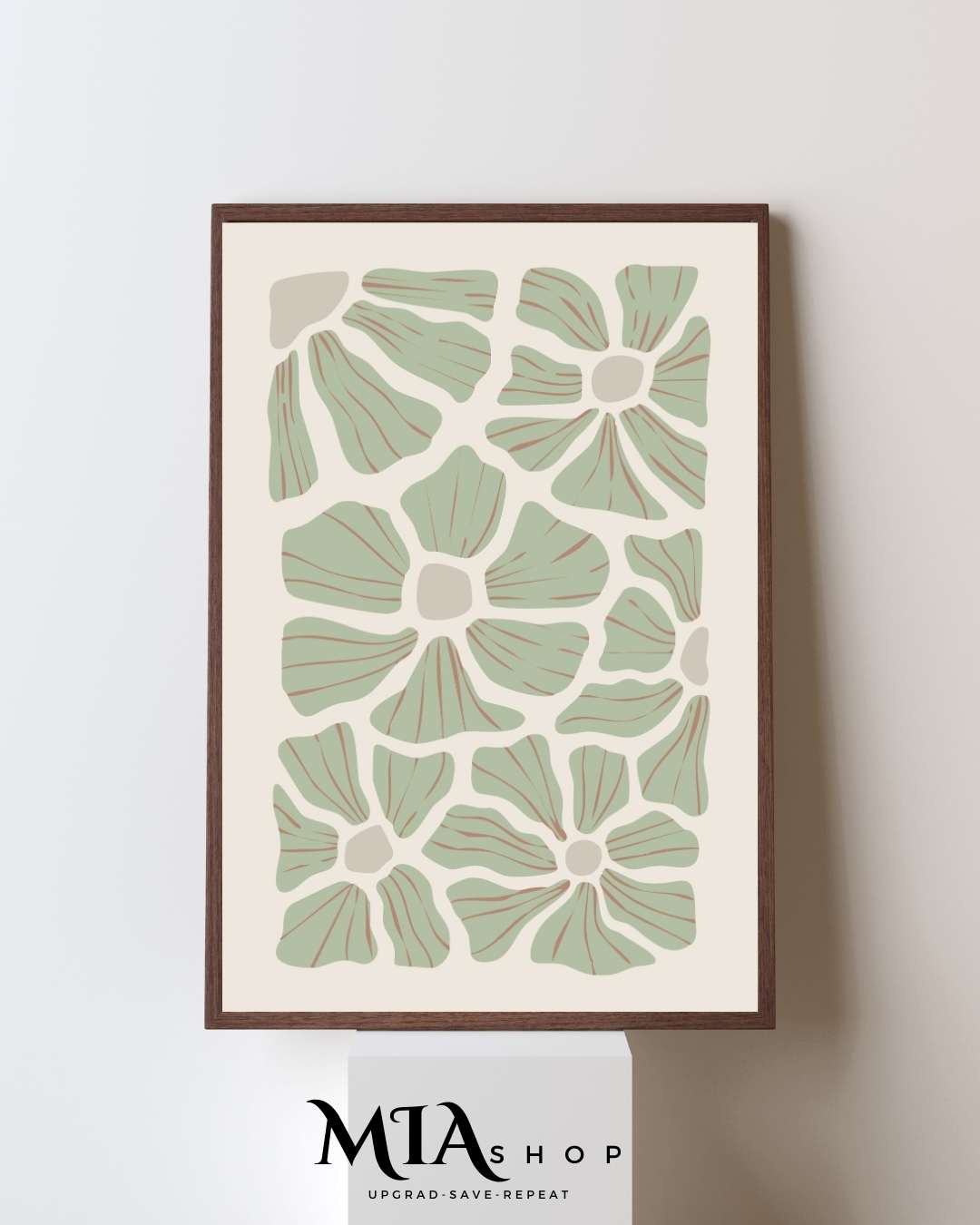 Wall Art,Modern, Abstract, Botanical Wall Art Prints , Earthy Colors | 00015