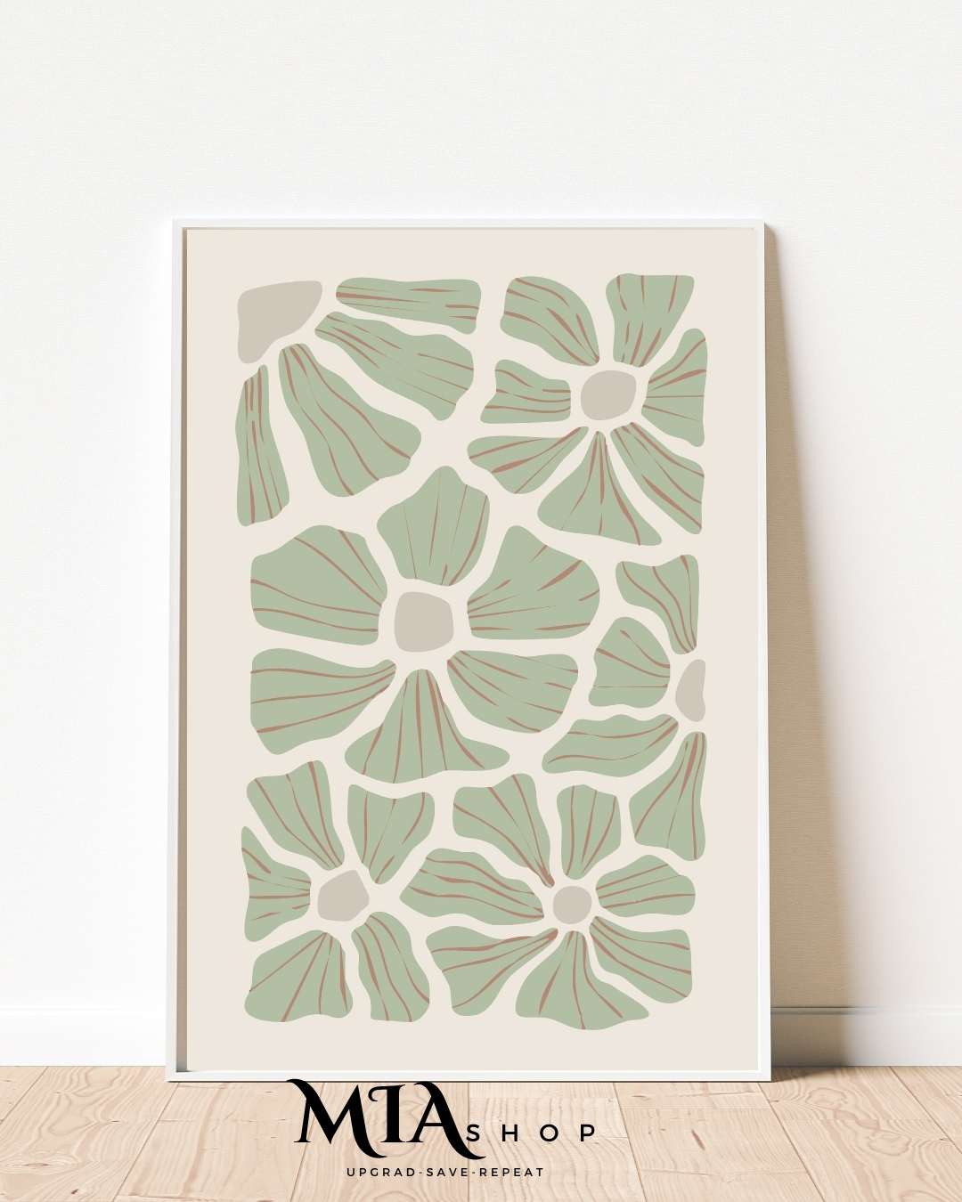 Wall Art,Modern, Abstract, Botanical Wall Art Prints , Earthy Colors | 00015